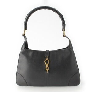 Gucci Bamboo Leather Jackie Handbag Black